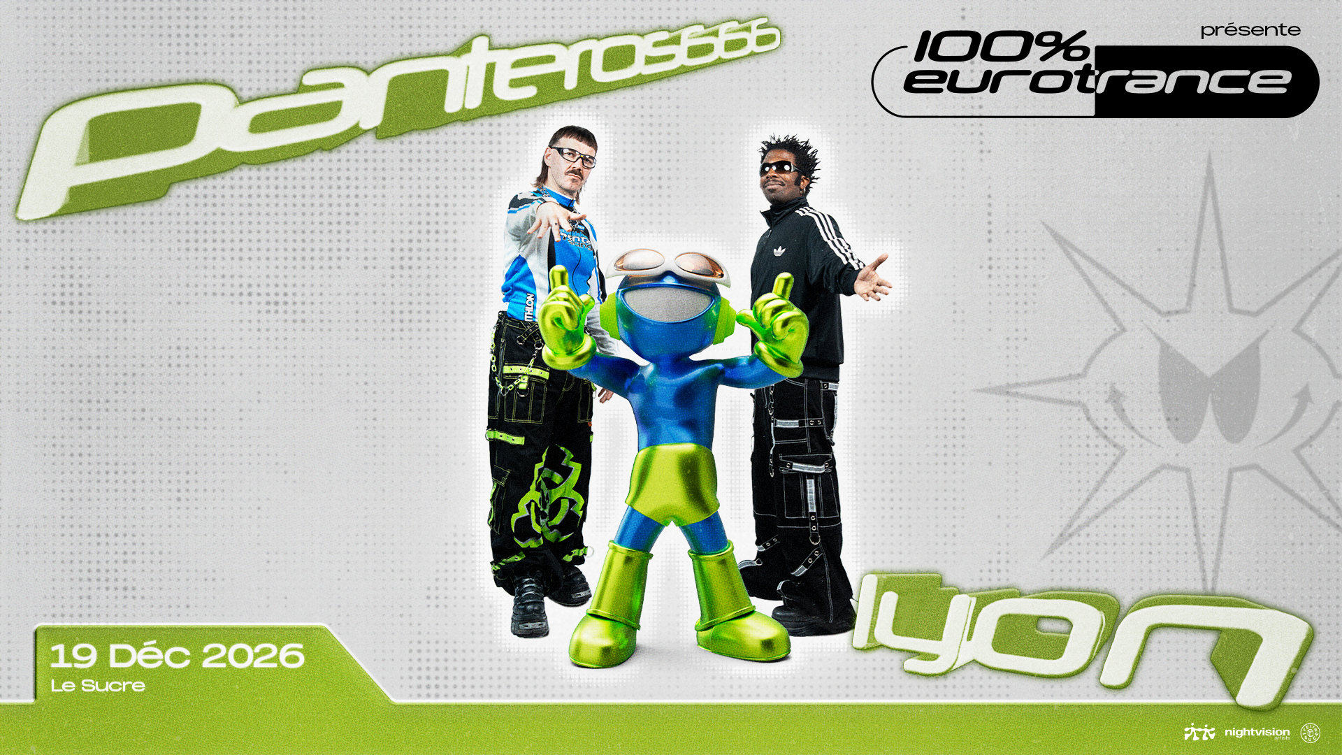 Panteros666 présente 100% Eurotrance à Lyon — Le Sucre, 19 décembre 2026